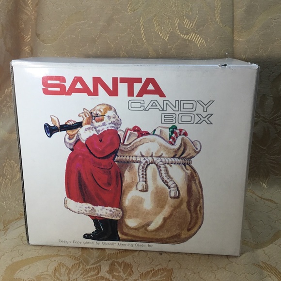 RARE Vintage Gibson Greeting Cards ~ Ceramic Santa Candy Dish w/ Original Box - Picture 12 of 12